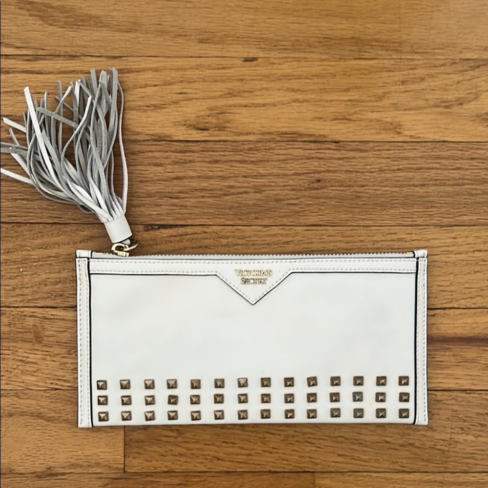 Victoria's Secret White Studded Clutch